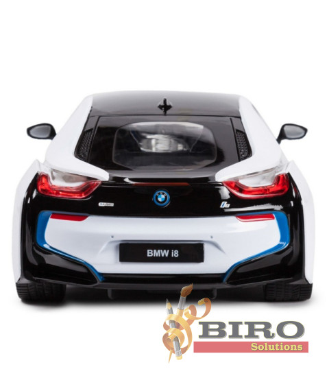 RS Mașină cu telecomandă RASTAR 1:14 BMW I8 albă, 43718